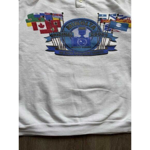 Rare Vintage 90s Minolta Original Goods Camera Photography Sweater Canada Promo - Picture 6 of 16